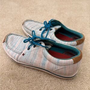 Twisted X Blue and White Women's Shoes
